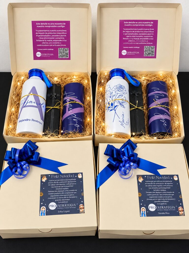 Kit de bienvenida personalizado para colaboradores