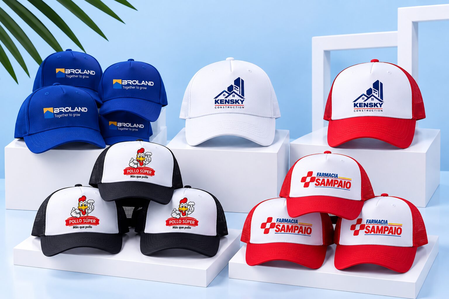Gorras corporativas personalizadas con logo